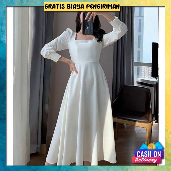 Drees Korean Style Gaun Malam Santai Dres Driss Pesta Dress Murah Wanita Dtess Cewek Dewasa Terbaru 