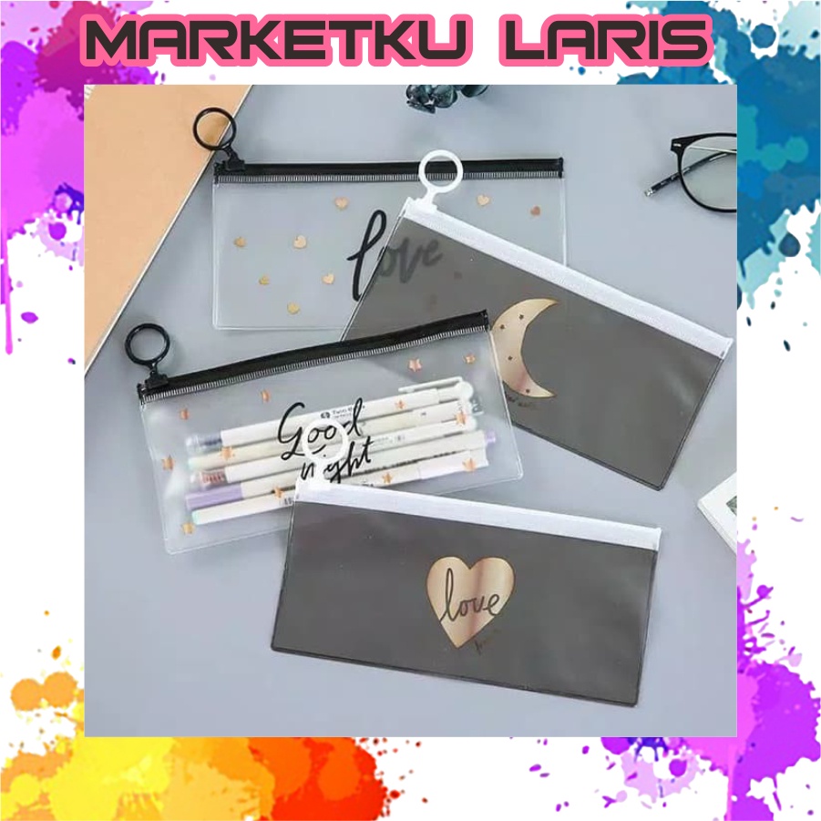 

MKL - Tempat Pensil Transparan Pouch Motif Lucu Serbaguna R444 R799
