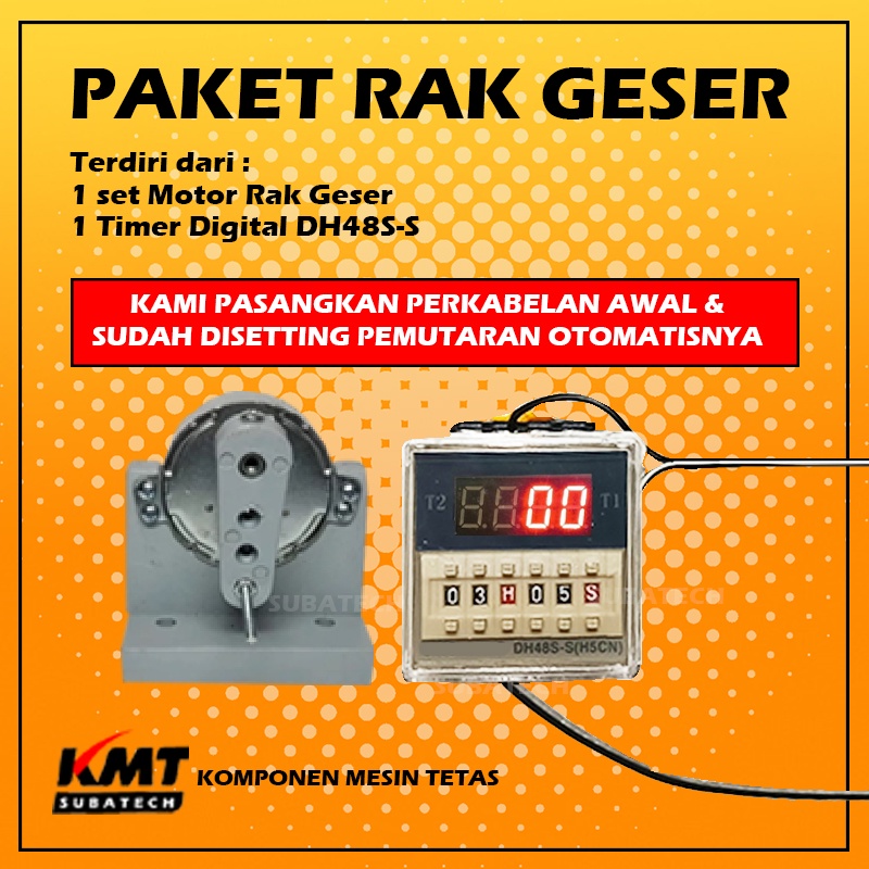 Paket Full Otomatis Rak Geser Mesin Tetas Telur dengan Mini Thermo-Higrometer