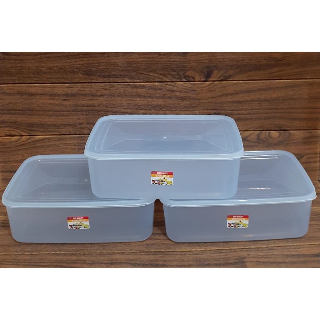 3pcs toples plastik kotak bening