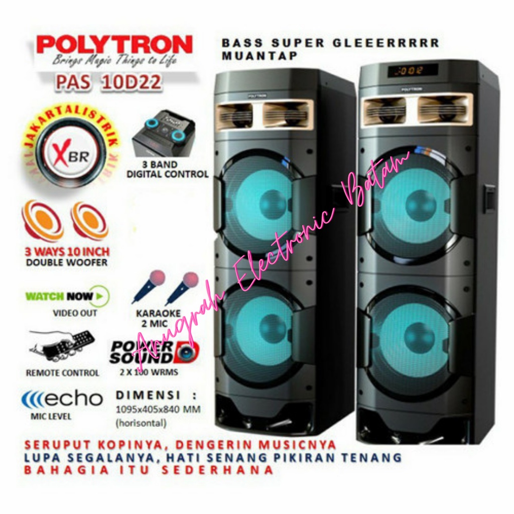 Polytron Active Speaker PAS 10DF22 / PAS10DF22 BATAM