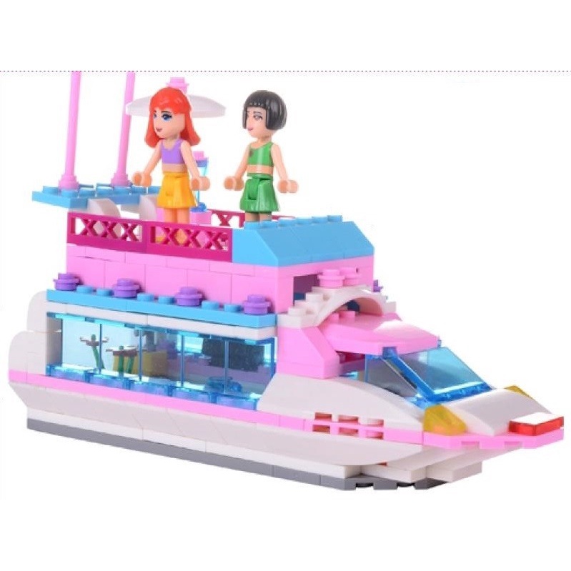 BRICKS COMPATIBLE BLOCKS HAPPY HOLIDAY KAPAL PESIAR 0373 ISI 196 PCS