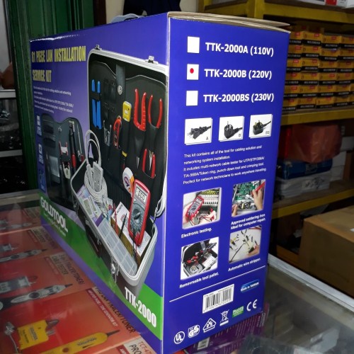 Goldtool TTK-2000 Toolkit Network LAN RJ45 Installaiton &amp; Service Tool Kit 81 functions N