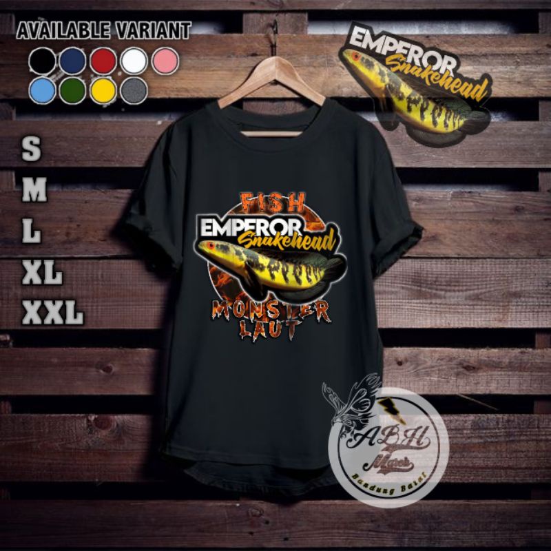 Baju Kaos T-shirt Distro Anak Laki-laki/perempuan Gambar Ikan Chnanna SNAKEHEAD Murah/Bagus/Original