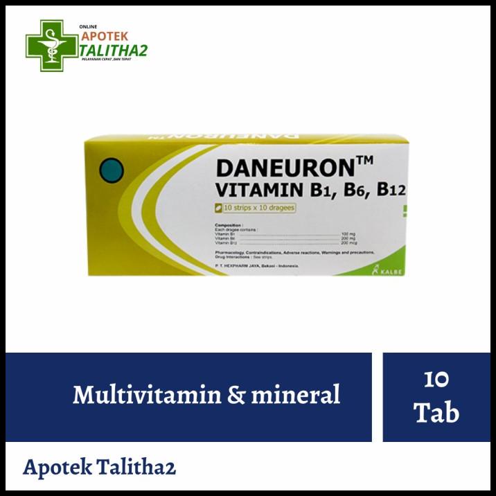 Jual Vitamin B1 B6 B12 Daneuron Per Strip 10 Tablet Shopee Indonesia