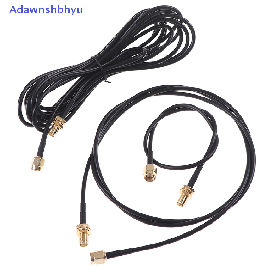 Adhyu 0.3-5M Kabel SMA Male to Female RG174 RF Connector Adapter Kabel Antena WIFI ID