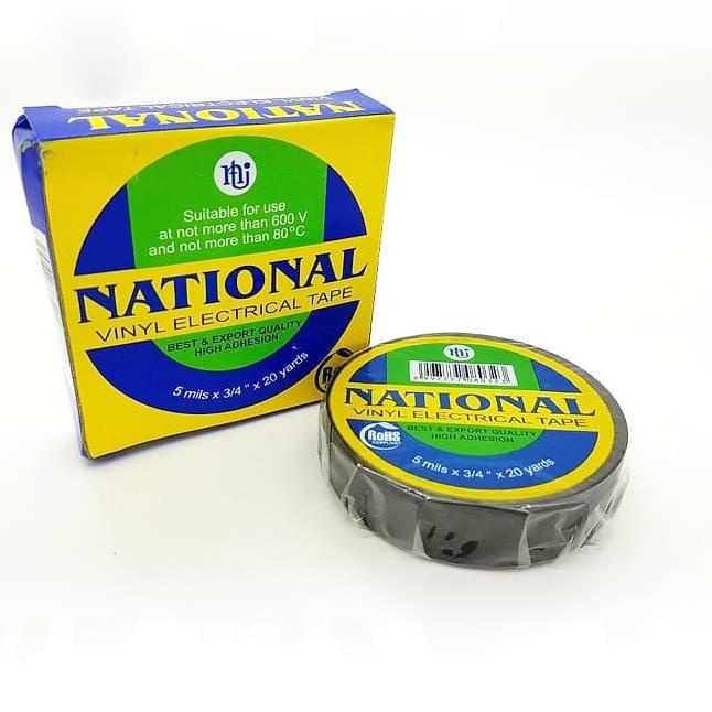 

₲ Isolasi Listrik NATIONAL HITAM Solasi Kabel Nasional Electrical Tape Berkualitas