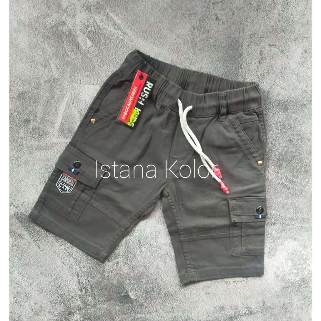 Celana Pendek Cargo Anak / Celana Cargo Short Pants Usia 4 - 12 thn / Celana Pendek Katun Anak