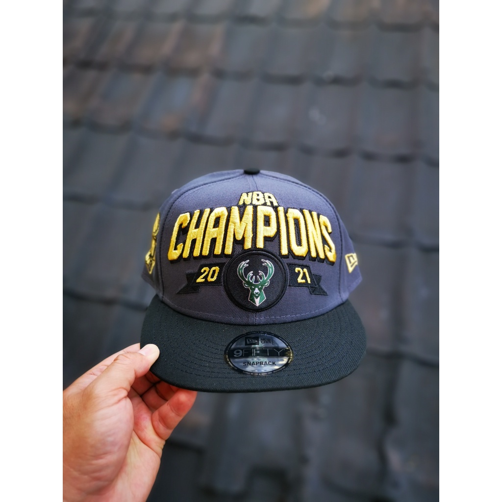 Topi New Era Milwaukee Bucks Champions ORIGINAL