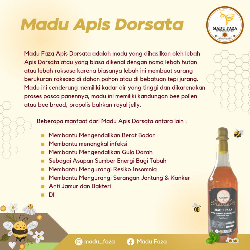 

Madu Hutan Liar / Apis Dorsata 450gram