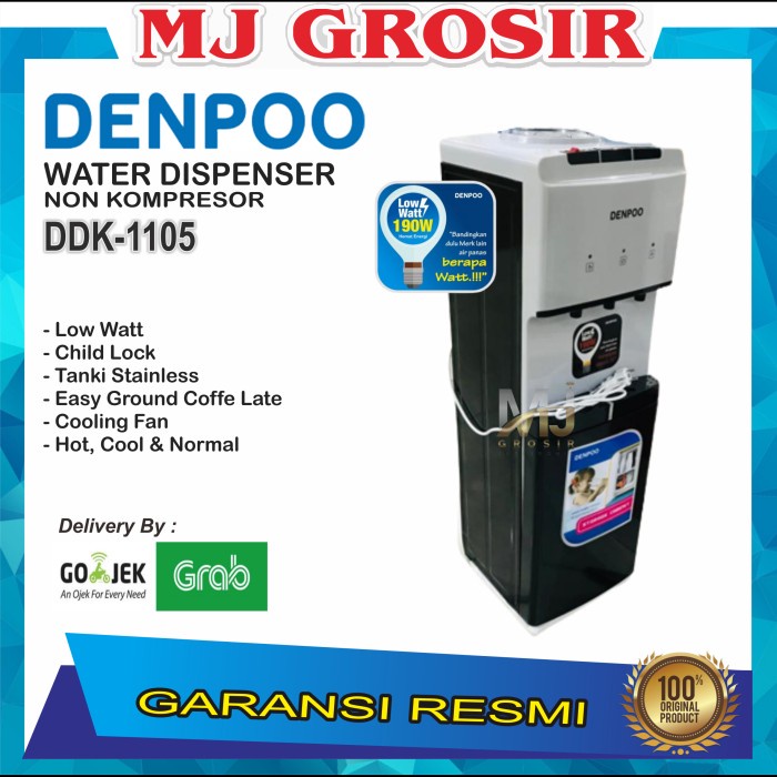{OkaStore}  WATER DISPENSER DENPOO DDK 1105 DDK1105 HOT  COOL Diskon