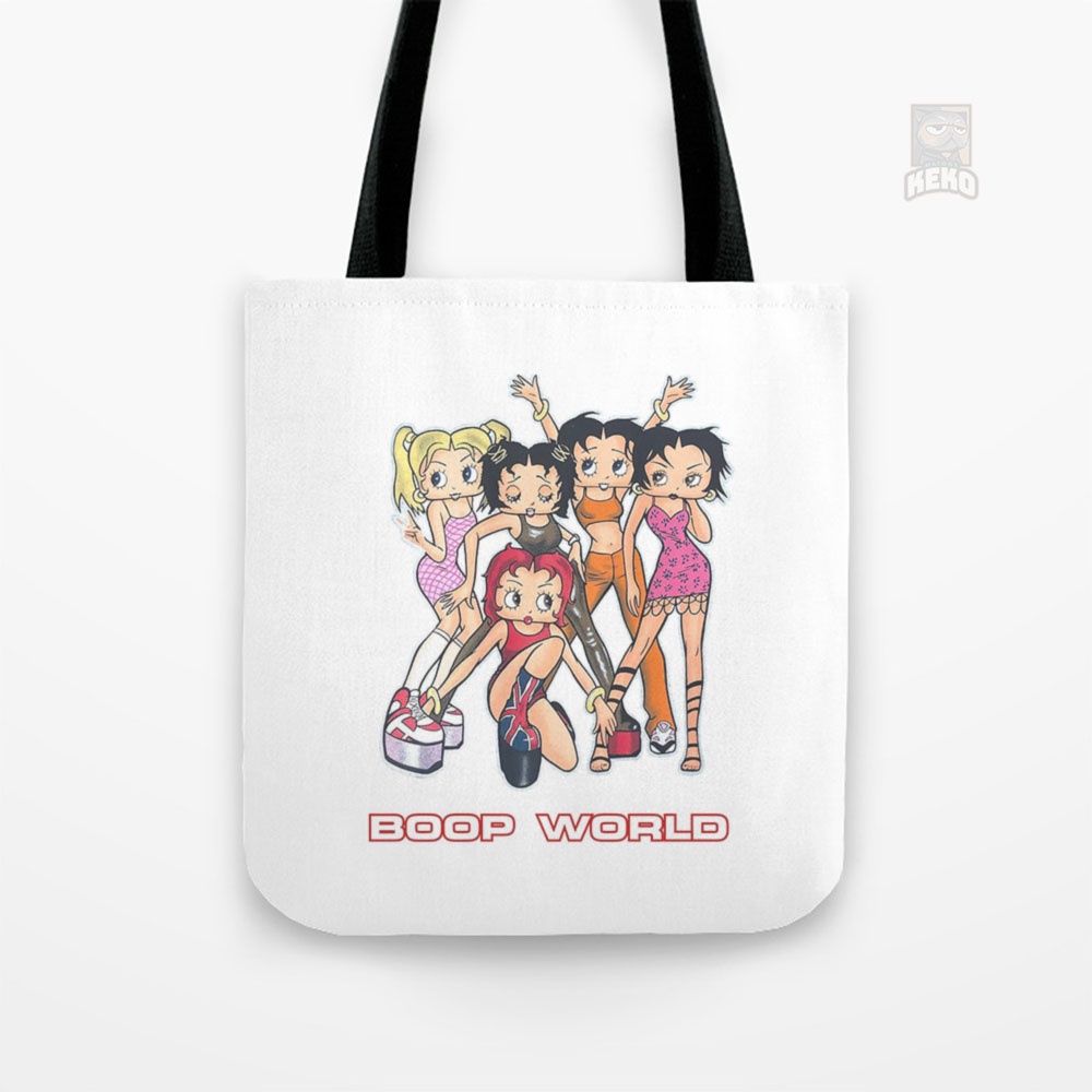 Tote Bag Kanvas Betty Boop Spice Girls Boop World Spice World