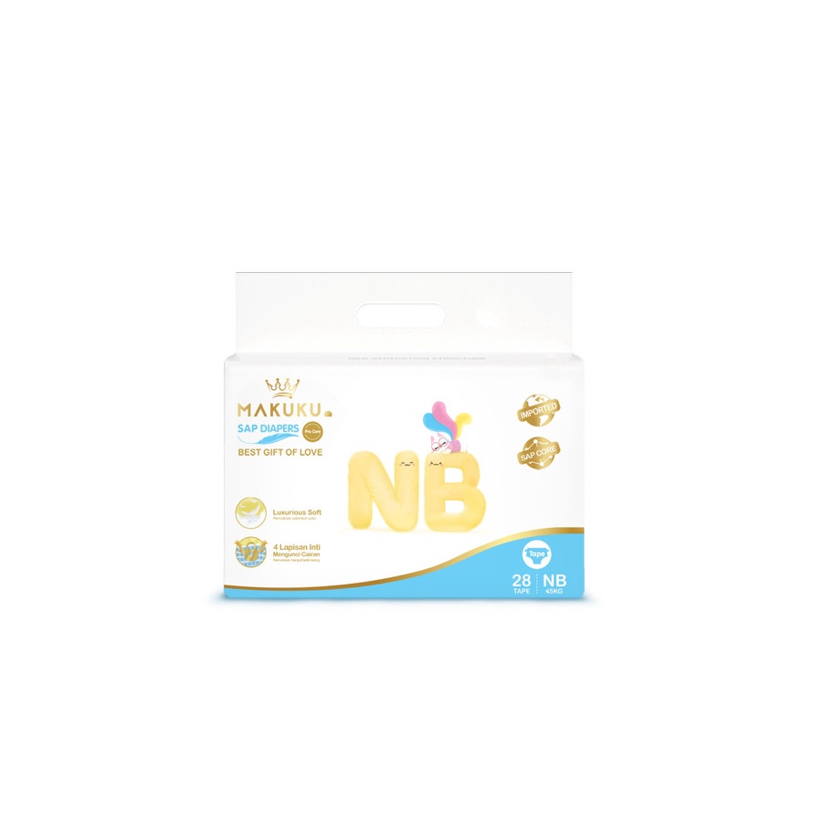 MAKUKU SAP Diapers Premium Pro Care Popok Bayi SAP AntiGumpal