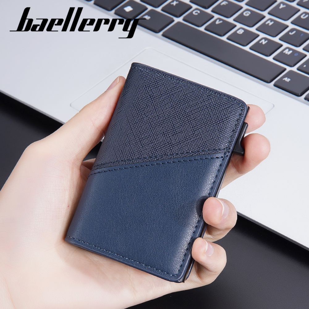 BAELLERRY K9220 Dompet Kartu Pria Bahan Kulit PU Leather Premium WATCHKITE WKOS