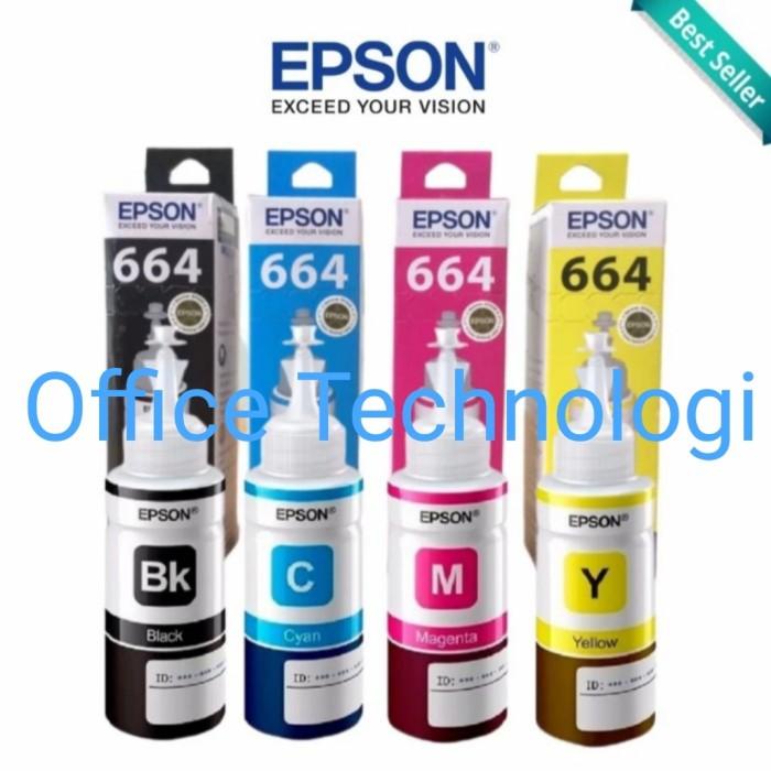 Tinta Epson 664 Original 1 Set/Tinta Printer Epson 664 Black & Colour