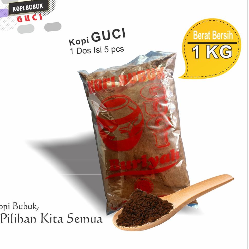 

[C-T5T[❤] Kopi Bubuk Buriyah Cap GUCI 1kg kekinian