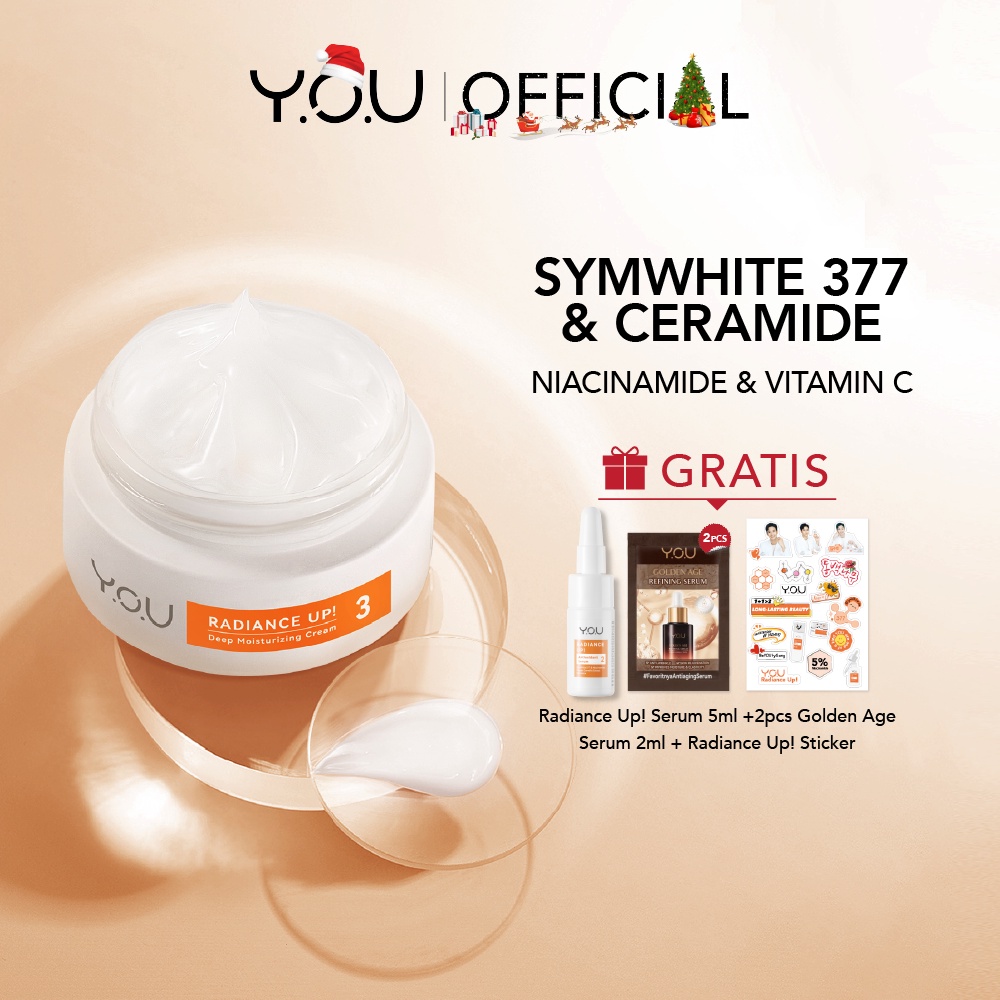 𝐑𝐀𝐃𝐘𝐒𝐀 - YOU Radiance Up Skin Barrier Moisturizer and Brightening Cream with Ceramide + Niacinamide