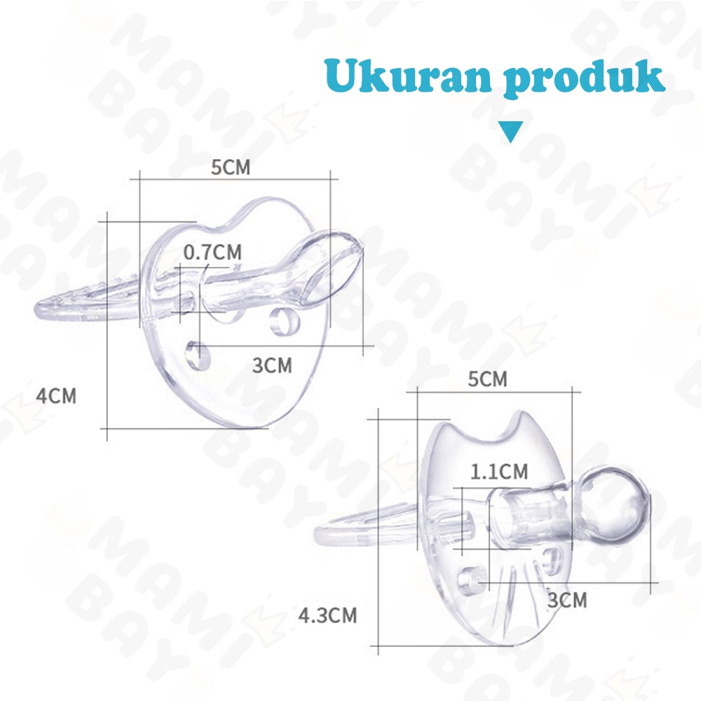 OKEYI Dot empeng bayi/kompeng silikon lembut bayi/empeng bulat datar bayi