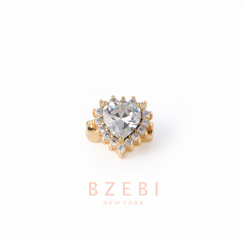 Bzebi Gelang Charm Titanium Steel Emas 18k Dengan Berlian, Anti Karat, Aksesoris Fashion Wanita, Perhiasan Gaya Korea, Hadiah Ulang Tahun Dengan Box Eksklusif 786b