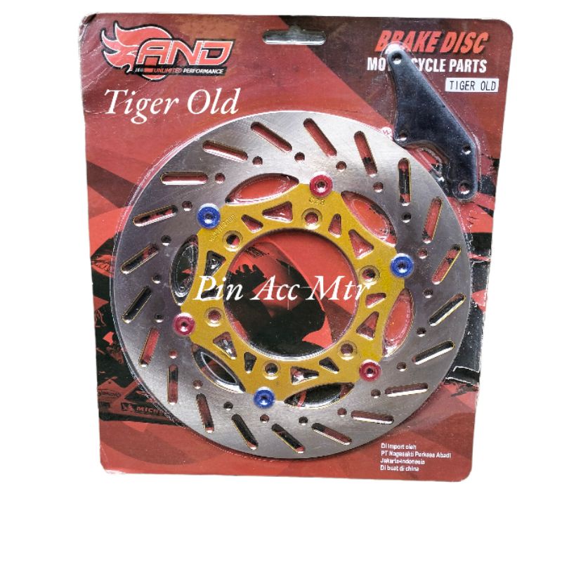 Piringan Disc Cakram rem depan Variasi uk 300mm+Breket Tiger Old Megapro Verza Cb150 R Old Bolham