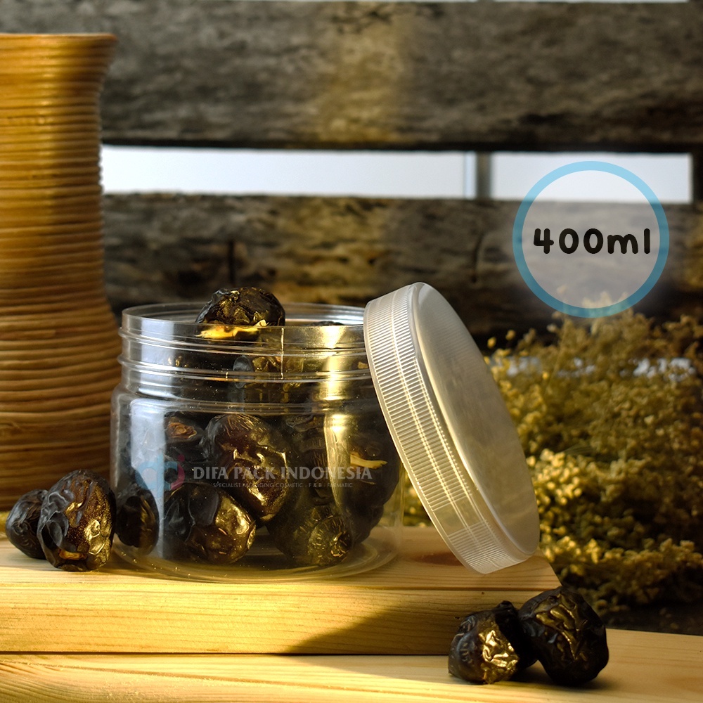 

Toples Snack/Cookies 400 gram/Jar Cylinder 400gr Bening