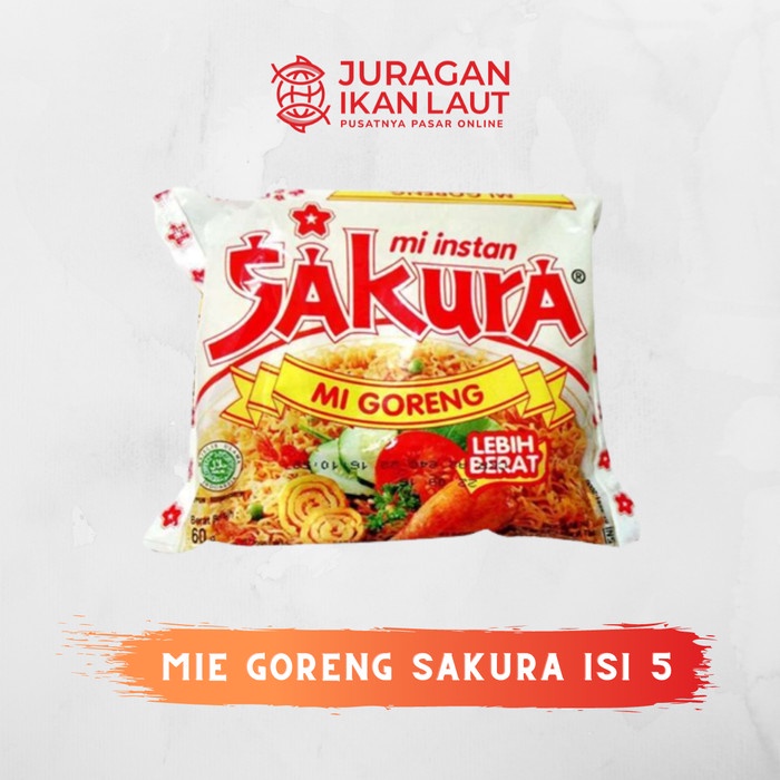 

Mie Goreng Mi Instan Sakura 60 Gram - Isi 5 Pcs