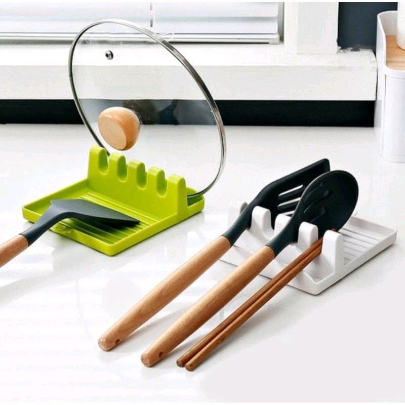 LS Holder Spatula Multifungsi / Tatakan Sutil / Holder Peralatan Alat Masak Spatula Centong Tutup Panci