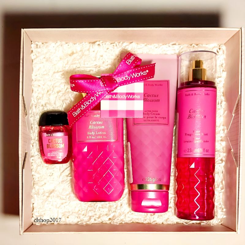 BATH &amp; BODY WORKS BBW PAKET GIFTSET HAMPERS 2IN1 3IN1 4IN1 5IN1 6IN1 7IN1 CACTUS BLOSSOM