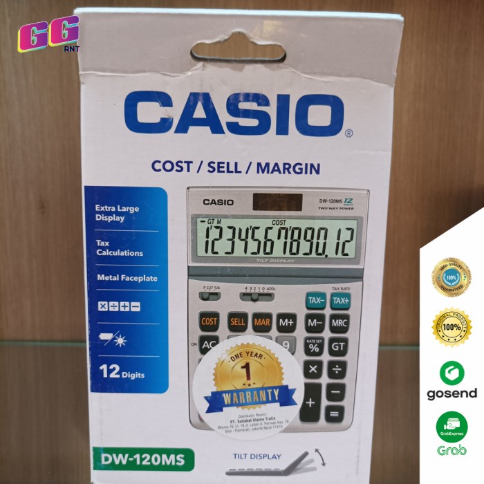 

KALKULATOR MEJA CASIO DW-120MS BERGARANSI RESMI #ORIGINAL