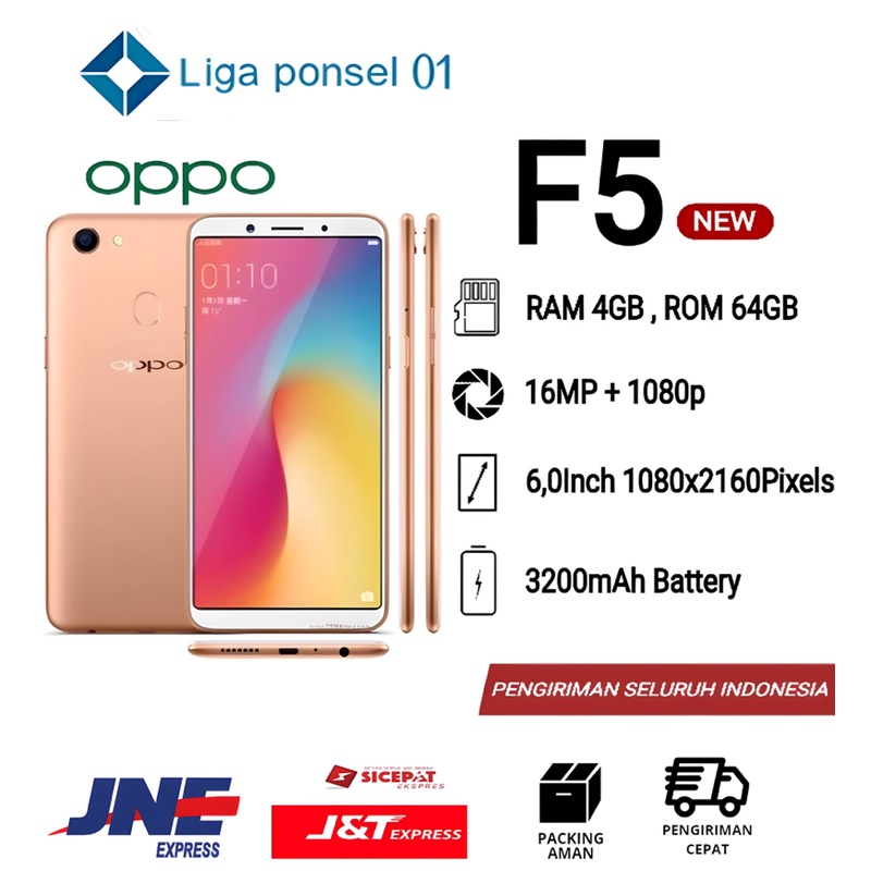 OPO F5 FULL SET TERBARU 4/64 GB BERGARANSI