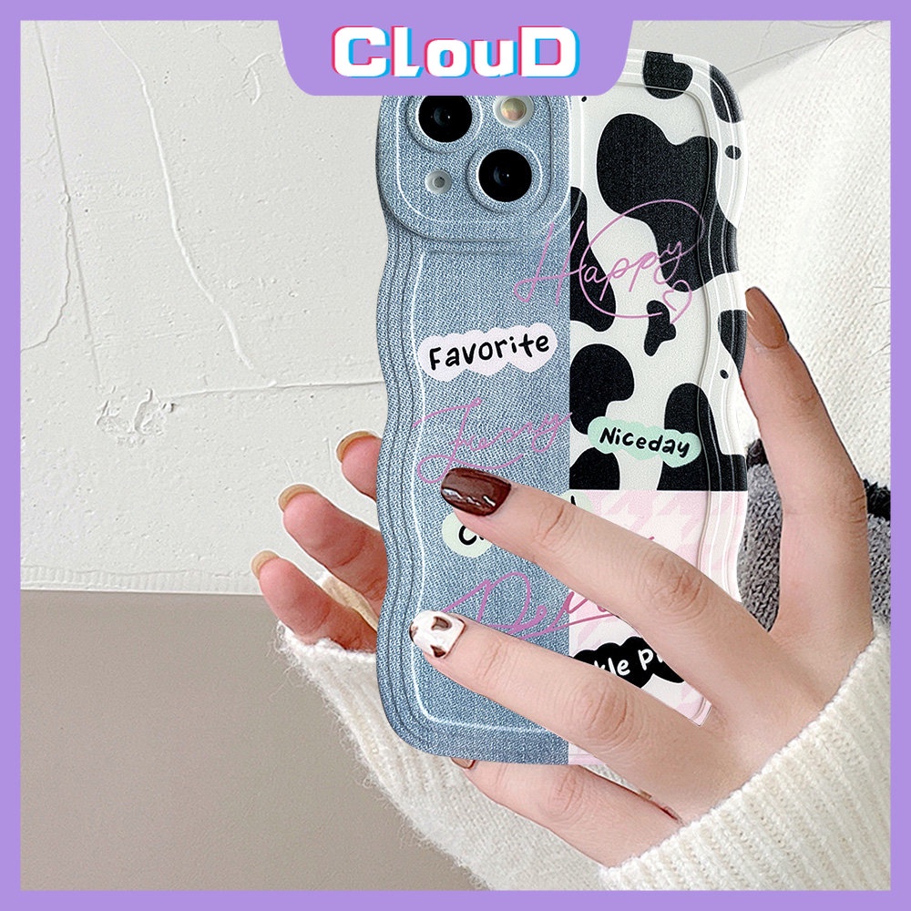 Casing Tepi Bergelombang Motif Leopard OPPO A17 A16 A76 A96 A77s A78 A53 A15 A95 A5 A7 A55 A9 A74 A17K A77 A3s A12 A52 A16s A5s A1k A54 A57 Reno 8T 7Z 7 8Z 6 8 Patch Denim Smiley Sarung Soft Cover