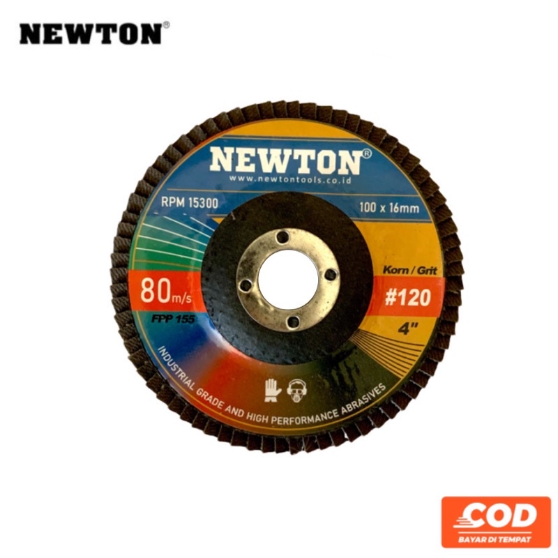 Amplas Susun Grit 40 60 80 100 120 | Flap Disc 4” Newton
