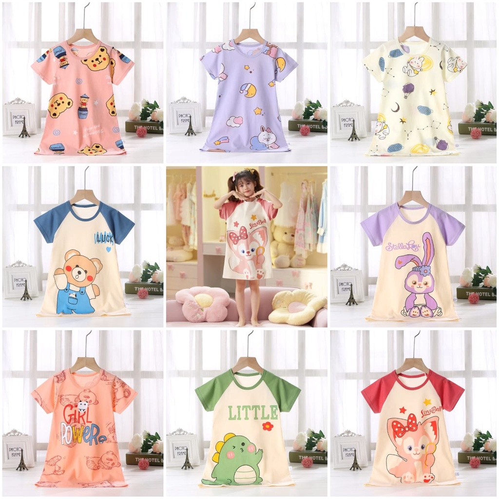 COD - dress Anak Perempuan ala korea lucu / dress Anak Perempuan D