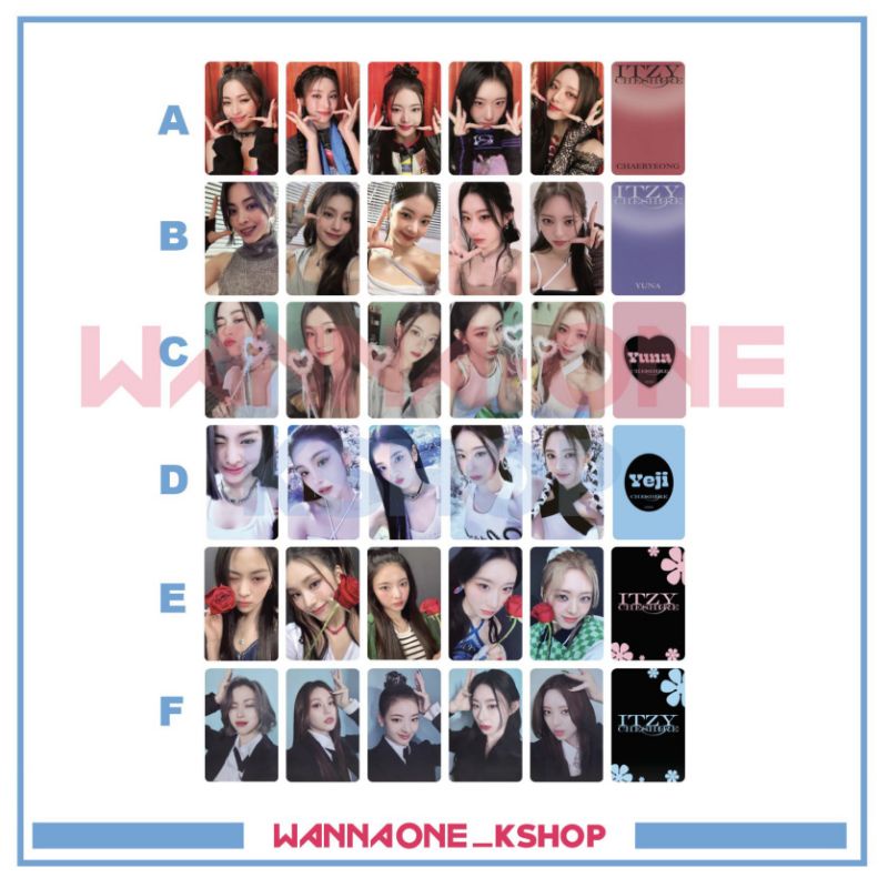 photocard Itzy CHESHIRE Limited Special edition