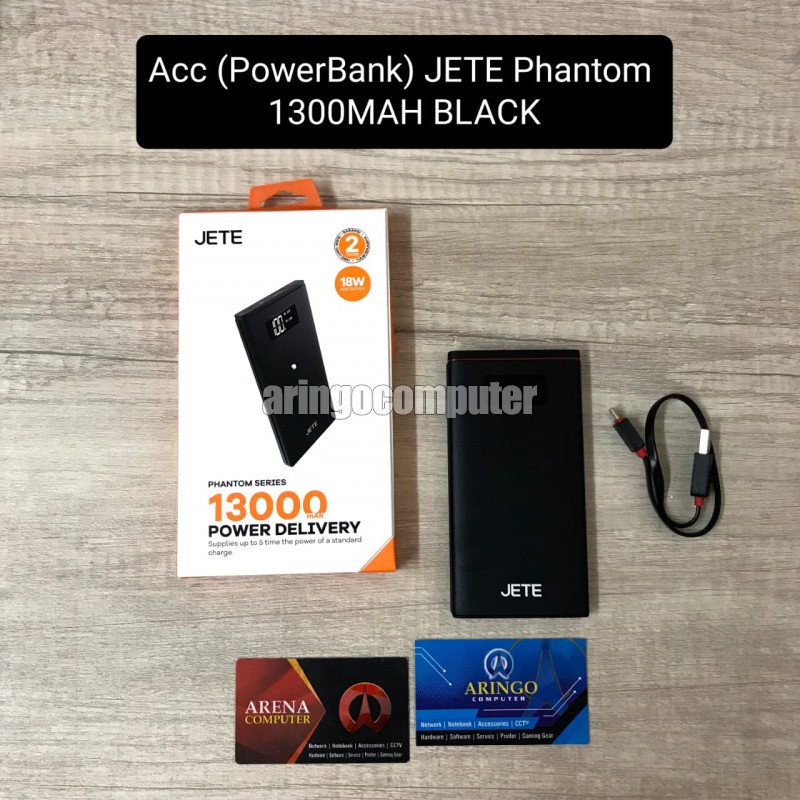 Acc (PowerBank) JETE Phantom 13000MAH BLACK