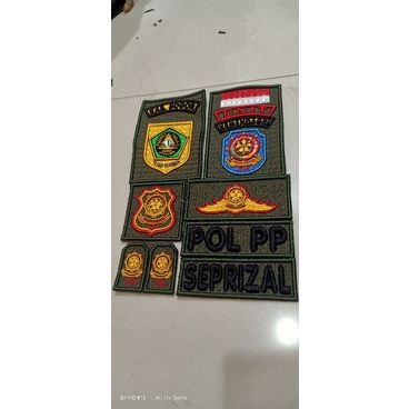 Bordir Motif Pakai Lis Pol PP ,Satpol Pp