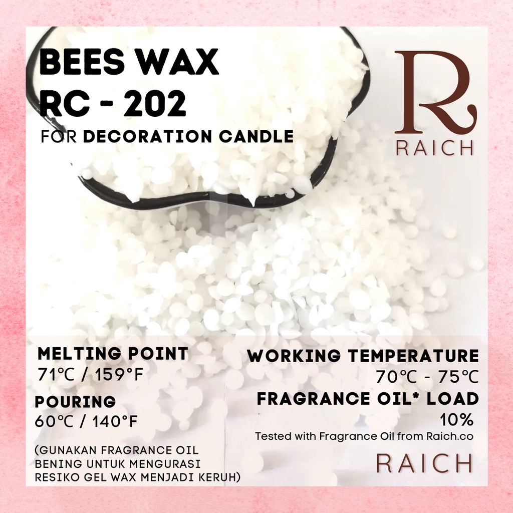 250gr BEESWAX RC-202 / White Bees Wax Cera Alba Cosmetic Bee Wax