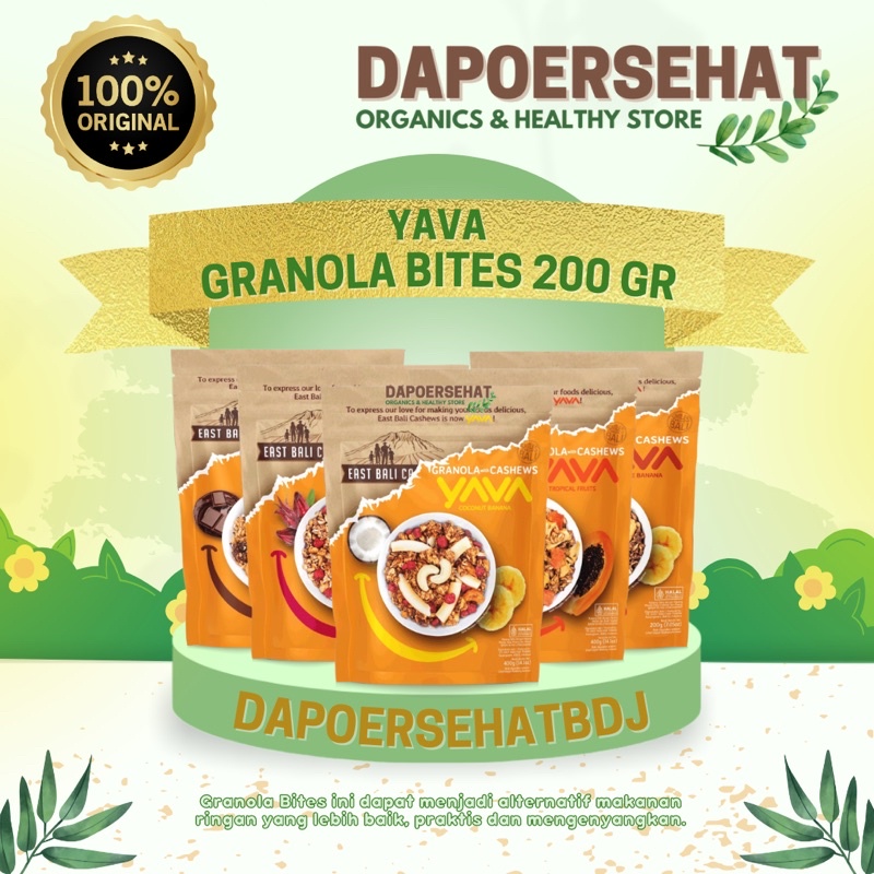 

[NEW PACKAGING]YAVA - Granola Bites 200gr |ex East Bali Cashew