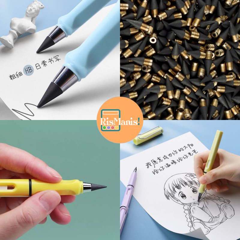 REFILL EVERLASTING PENCIL - 1 pcs Isi Ulang Pensil HB Ajaib Tanpa Rautan Awet Tidak Bisa Habis Eternal Tidak Perlu Diraut Unlimited Tanpa Batas Pen Alat Tulis Sekolah Peralatan Kantor Stationary Mahasiswa Kuliah