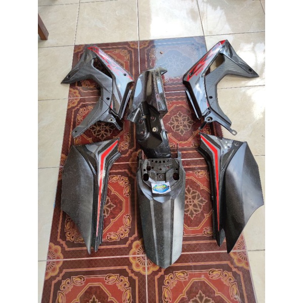 Cover body set kofer cofer honda crf150l crf 150 komplit sayap kanan kiri slebor depan belakang ori 