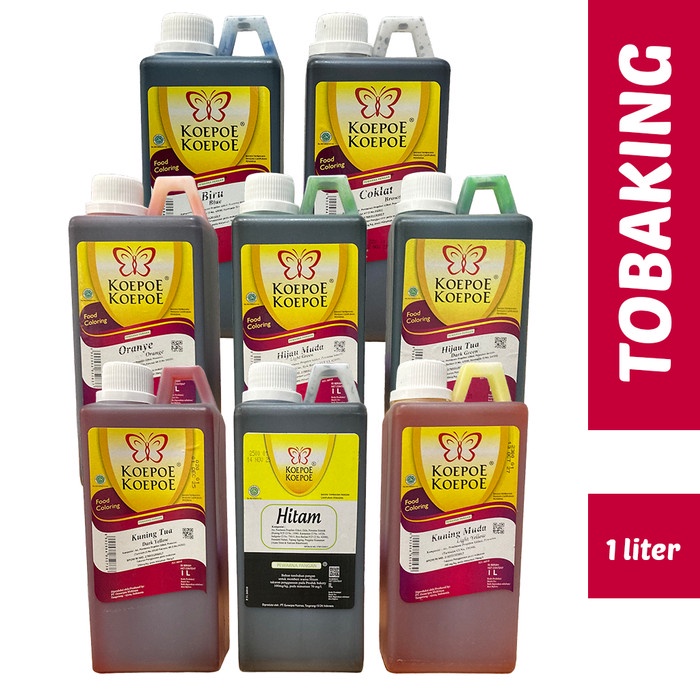 Pewarna Makanan Koepoe 1 liter Pewarna Kupu Food Flavouring