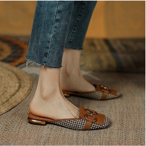 flat shoes wanita 9858 Sandal Slip On Fashion Wanita Import