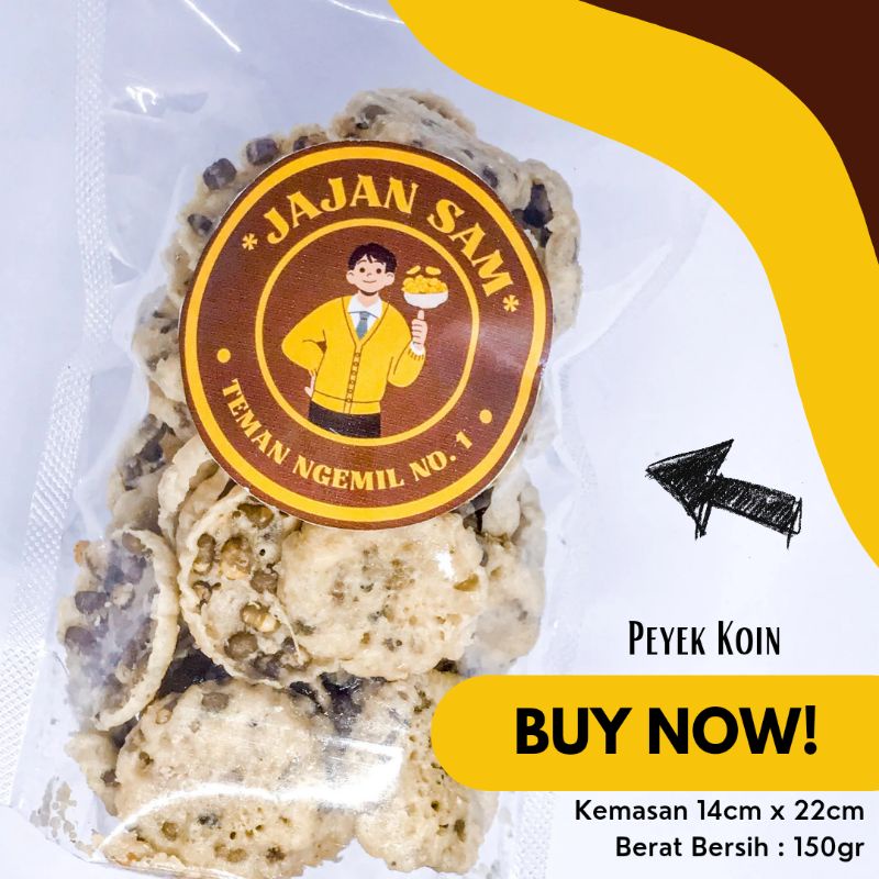 

PEYEK KOIN 150gr | CAMILAN MURAH & ENAK | JAJAN SAM