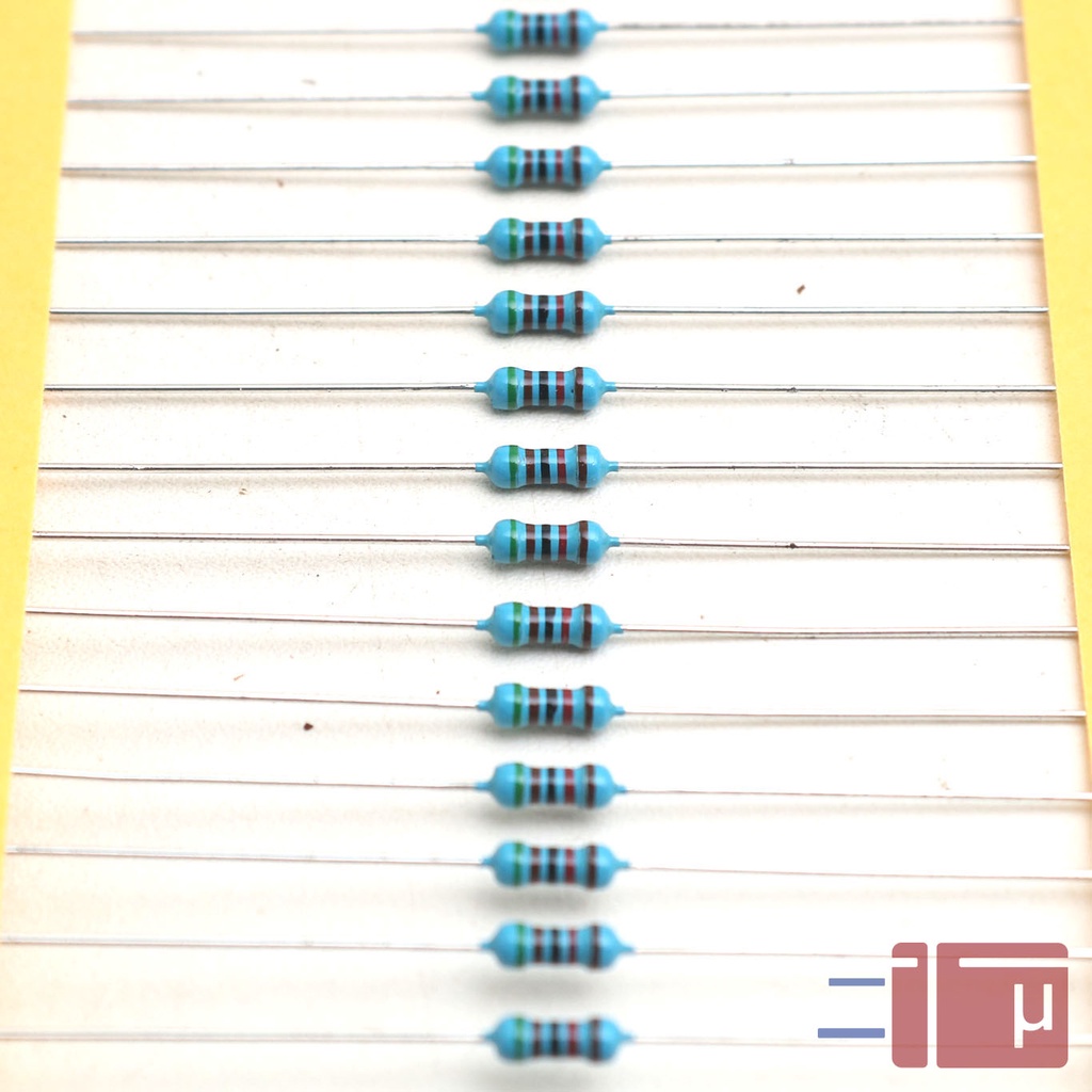 x10 Resistor 51K 1/4W Metal Film 1% Taiwan Kaki Tembaga