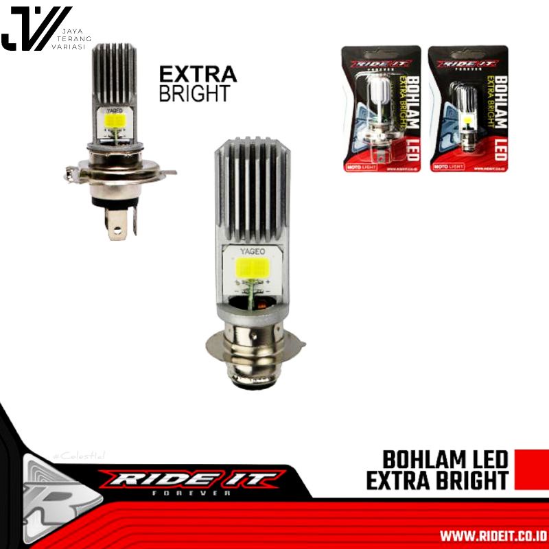 Lampu LED motor Ride It H6/H4 AC/DC BEBEK/MATIC /DOP k1 Ride It