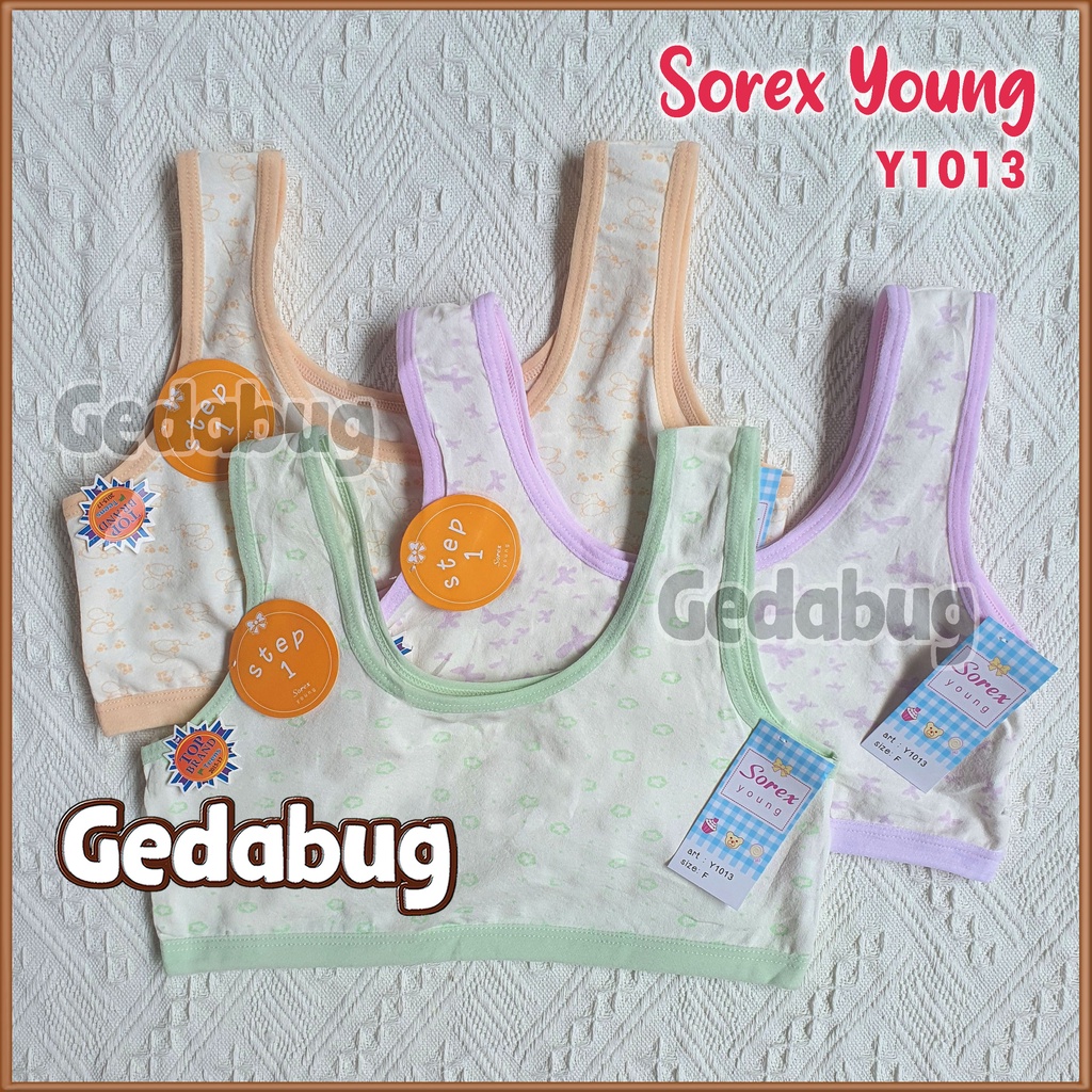 Miniset anak Sorex Young Y 1013 Miniset Anak Remaja Y1013 Step 1 Freesize Tanpa Kawat Motif - Gedabug