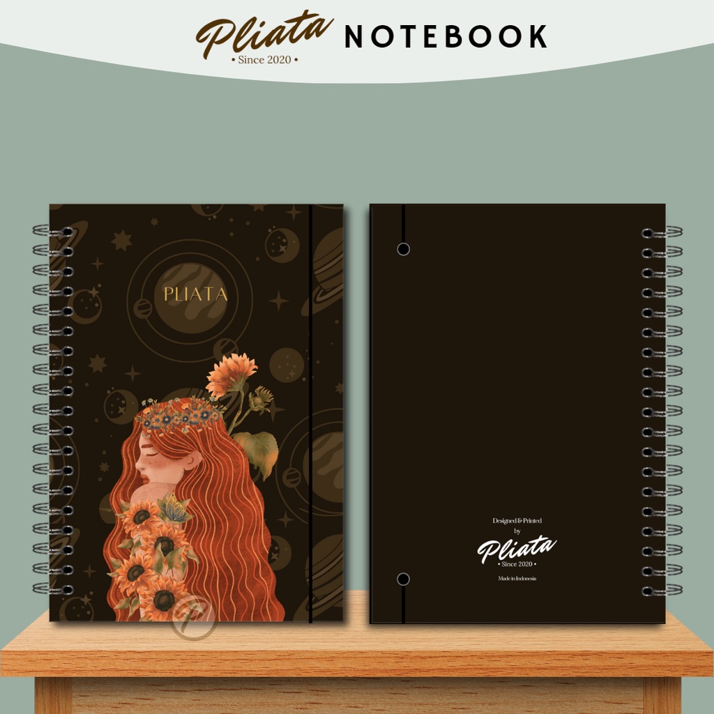 PLIATA NOTEBOOK SPIRAL - (PN77) Vintage3 - Softcover Doft Aesthetic Book Buku Tulis