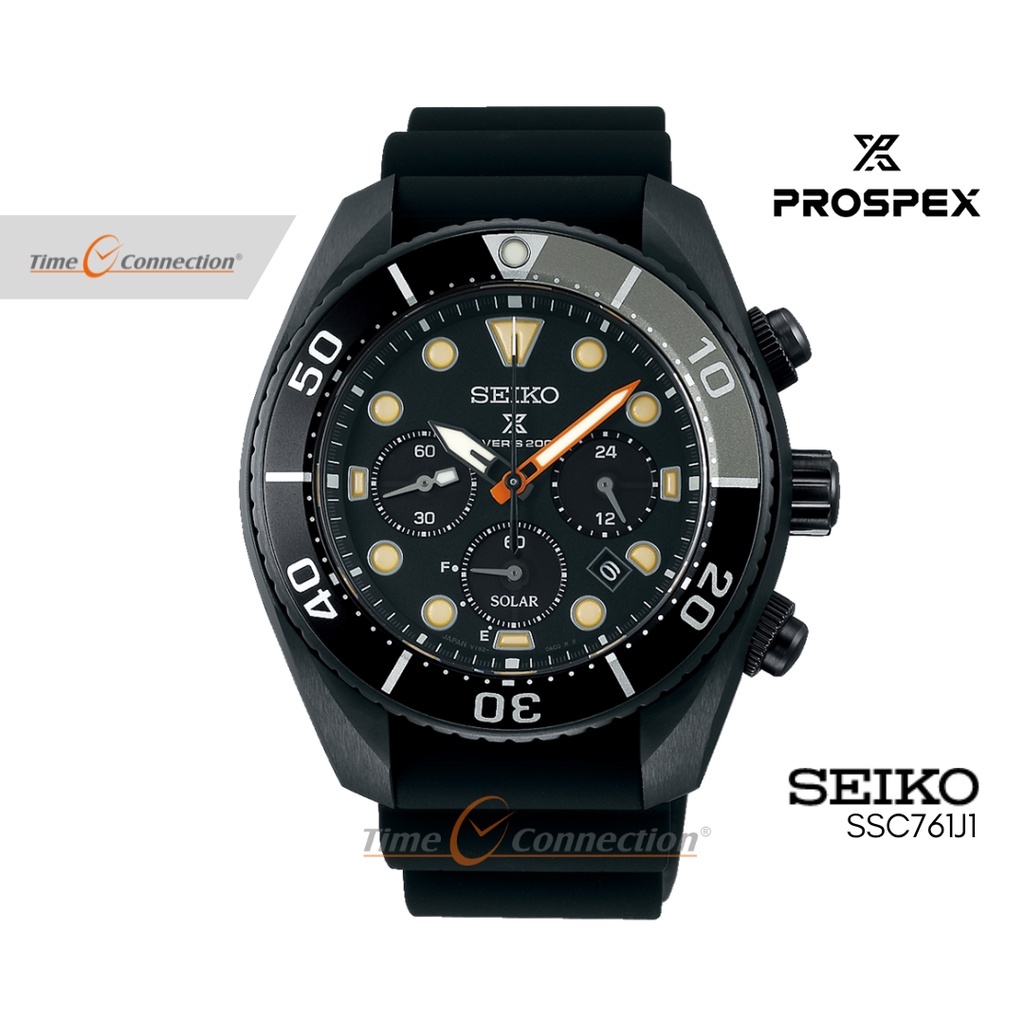 Seiko Prospex SSC76J1 The Black Series Limited Edition Original / Jam Tangan Pria Stainless Steel / 