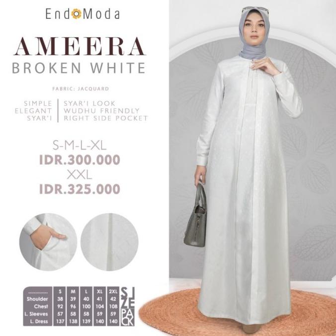 Gamis Putih EN. Ameera ori by Endomoda