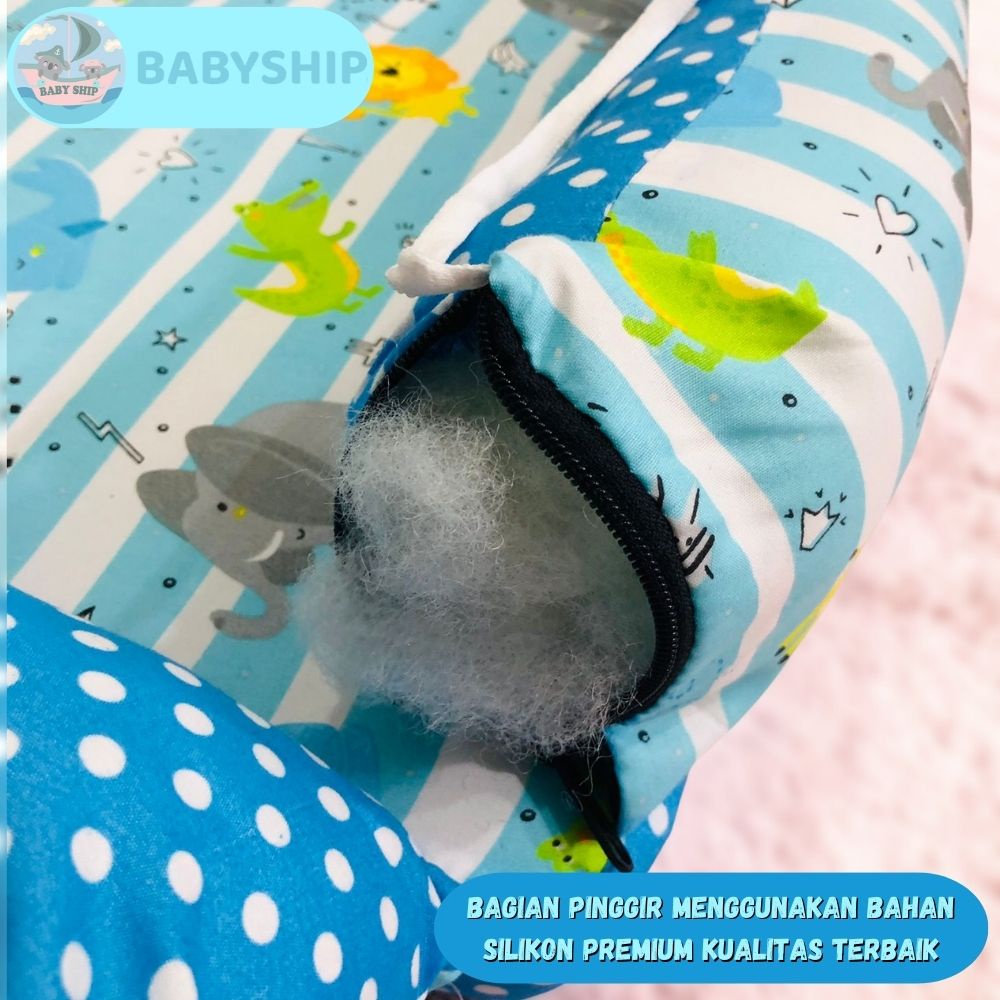 Kasur Bayi Kelambu Tenda / Tempat Tidur Bayi Set Bantal Guling Free Tas Mika [ Merk babySHip ]